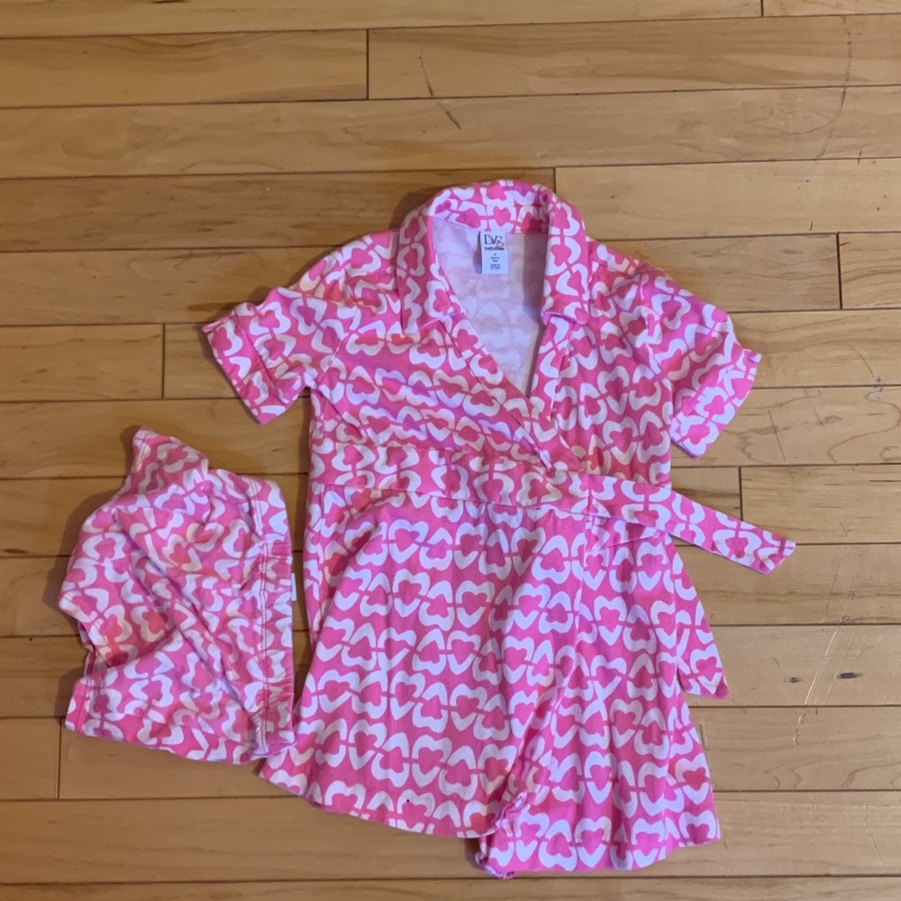 Dvf for gap wrap dress pink 2t